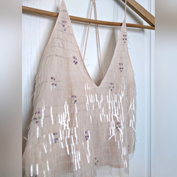 Bershka Sequins Crop Top with hand stitched detail - Picture 11 of 11